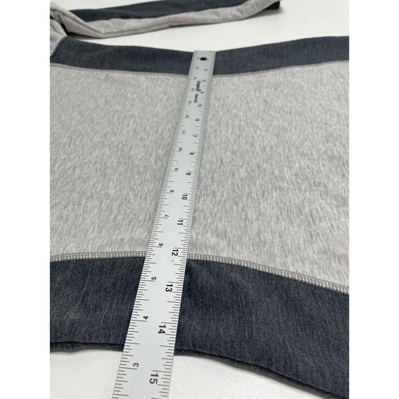 Athleta Colorblock Long Sleeve Shirt Dress Heather Gray Light Gray Bodycon XS - Picture 13 of 15